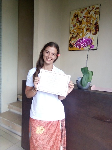 Reeva Bali Spa School Student